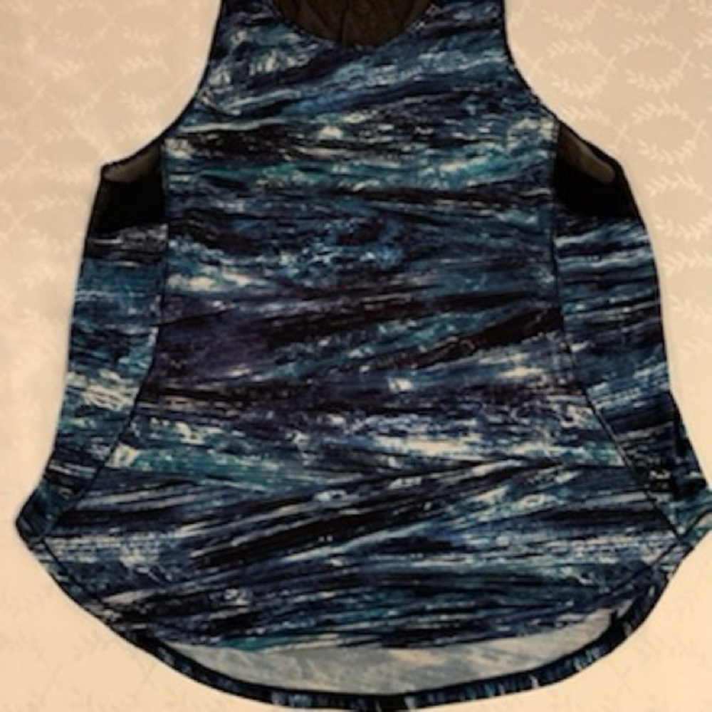 Sculpt tank fun print. Mix of blues and some black
